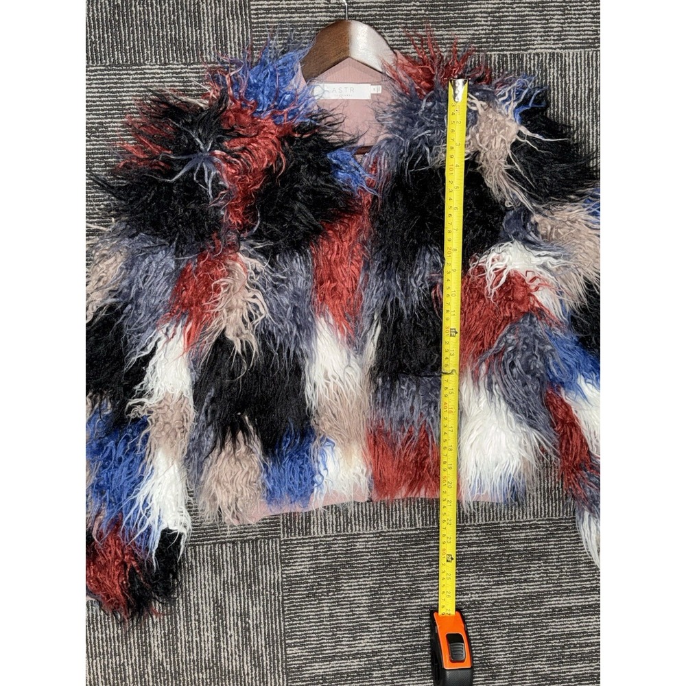 Multicolor Faux Fur Jacket - Picture 7 of 11